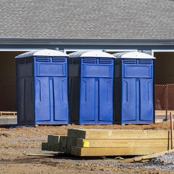 what is the maximum capacity for a single portable restroom in Minkler CA